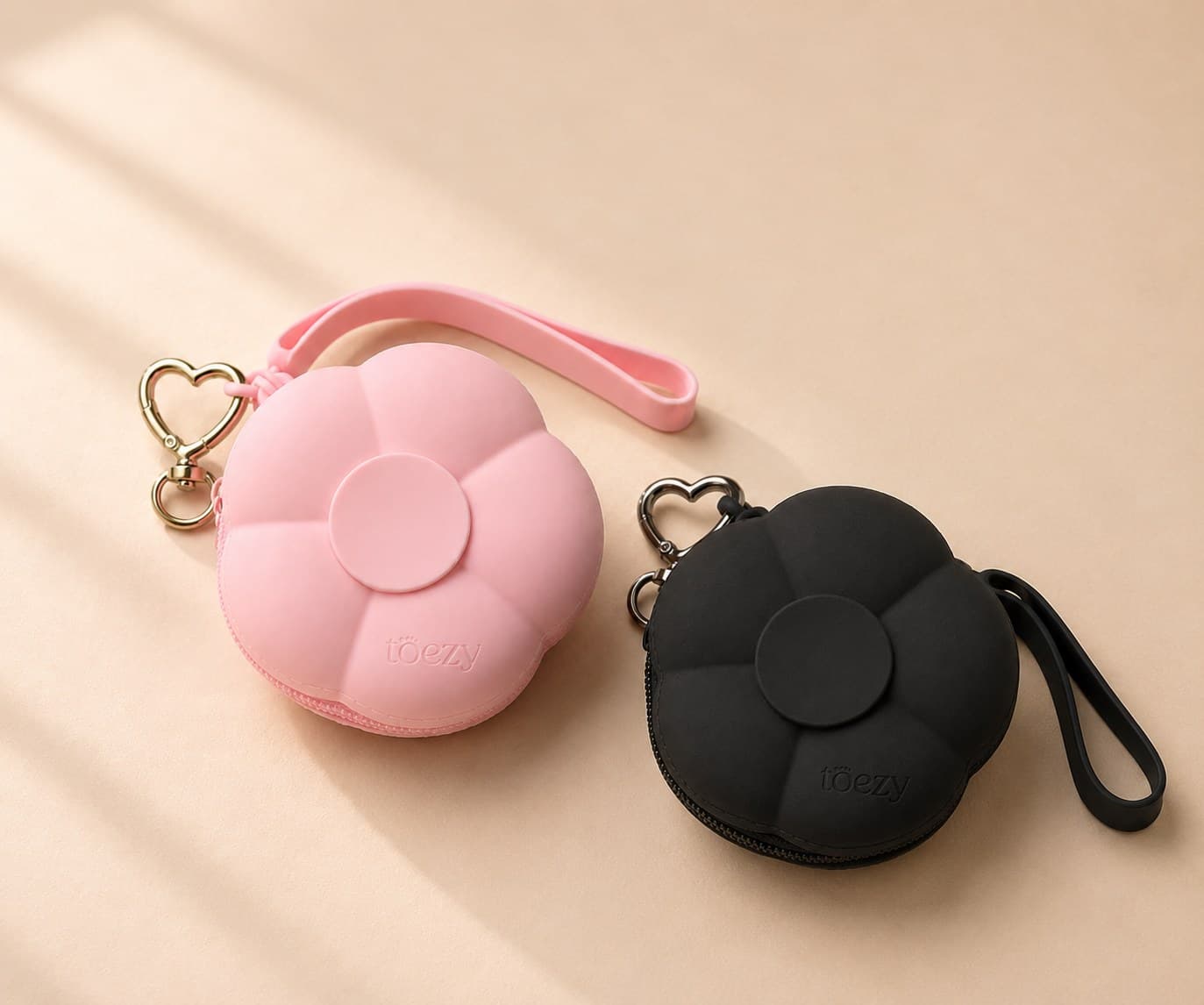 Petal Pouch — Ballet Pink worn